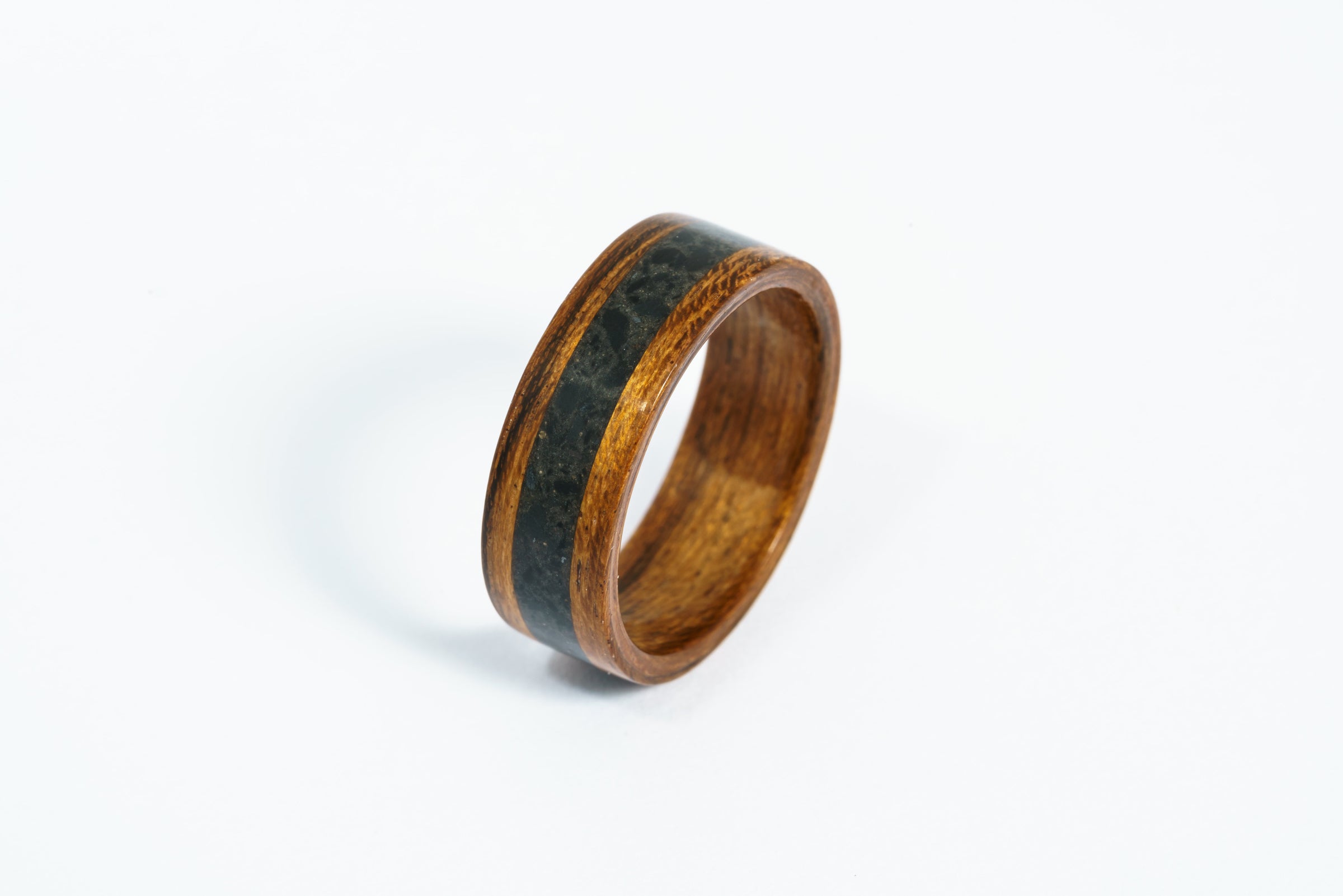 Welsh Slate Rings Welsh Slate Bentwood Ring | Ammonite Studio